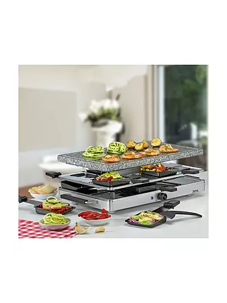 SPRING | Raclette8 mit Granitstein (Edelstahl) | 